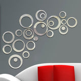 Silver Circles Wall Sticker