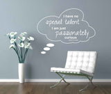 Passionately Curious Wall Sticker