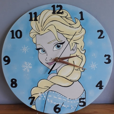 Elsa Wooden Clock