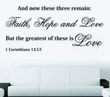 Faith Hope Love Wall Sticker