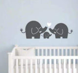 Cute Elephants Wall Sticker