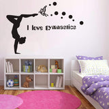 I love Gymnastics Wall  Sticker