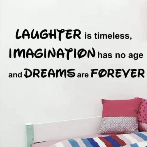 Laughter Is Timeless Wall Sticker