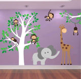 Monkey Business Tree Wall Sticker 