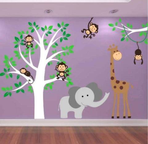 Monkey Business Tree Wall Sticker 