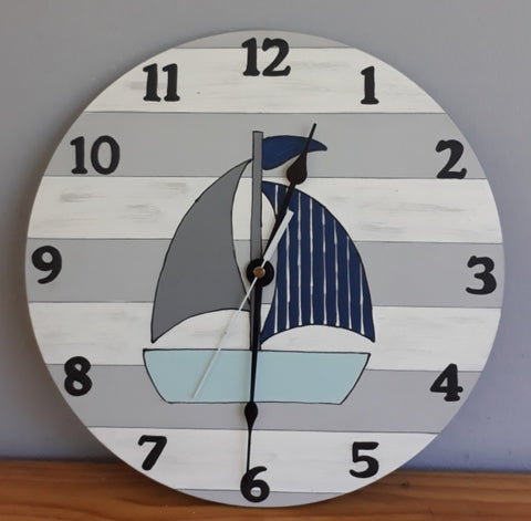 Sailboat Wooden Clock