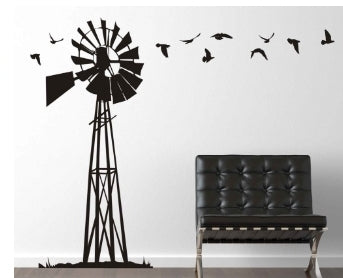 Windmill Vinyl Wall Sticker 