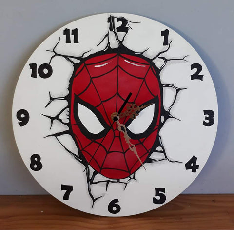 Spiderman Wooden Clock